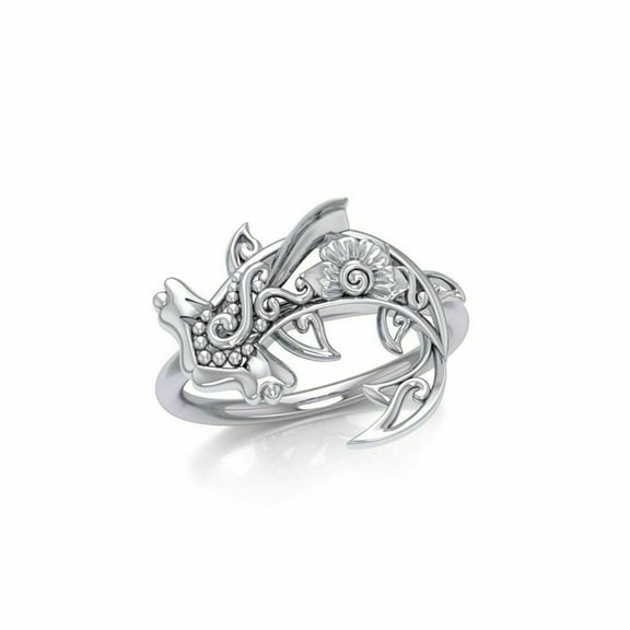 Hammerhead Shark Filigree Ring 925 Sterling Silver Fine Sea Life Totem Jewelry