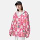 thumbnail image 3 of Balery Pink Christmas Cheer Sudadera ligera de manga larga con capucha y protección solar UPF 50+ para hombre y mujer, ideal para pesca y running-Small, 3 of 7
