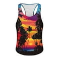 thumbnail image 4 of HaoXianJian Men's Tank Tops Summer Sleeveless Tee Cool Workout T-Shirts Beach Palm Tree Athletic Workout Colorful Graphic Top Tees Shirt Hawaiian Tank Tops for Men S-4X, 4 of 4