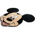thumbnail image 3 of Disney Mickey Mouse Face 4ft x 3ft Fluffy Plush Tufted Area Rug - Kids Home Décor, 3 of 4