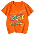 thumbnail image 3 of WOYY Little Girls Last Day of School Tshirt Letter Print Short Sleeve Loose Soft T Shirt, 3 of 3
