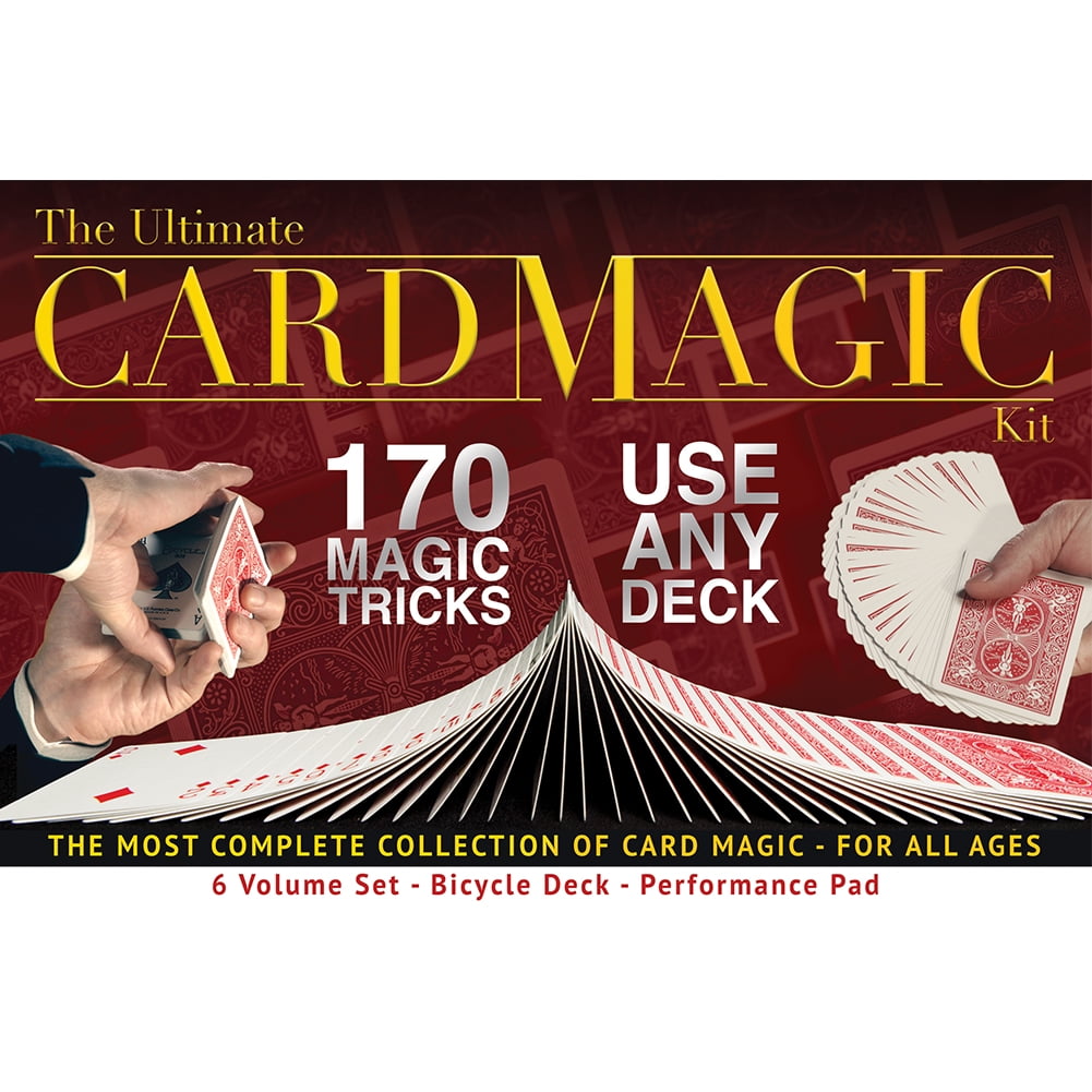 170 Magic Tricks for Adults or Kids Includes a Bicycle Deck and Professional Performance Pad Ultimate Card Magic Kit