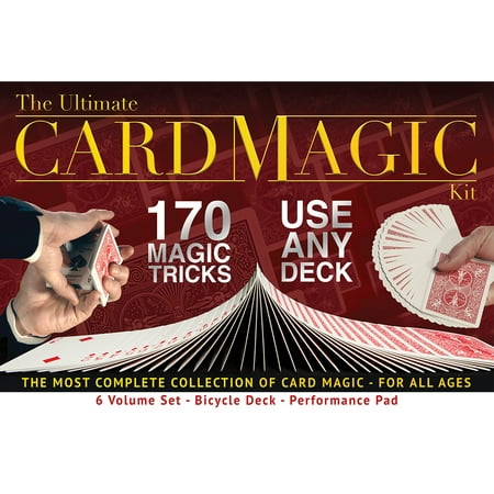 Ultimate Card Magic Kit, 170 Magic Tricks for Adults or Kids, Includes a Bicycle Deck and Professional Performance