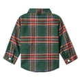 thumbnail image 3 of Conjuntos de Navidad para bebés, conjuntos de ropa Formal para niños, traje rojo verde a cuadros, conjunto de pantalones con tirantes para niños pequeños, 3 of 5