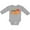 AC-Heather Grey, variant on Inktastic Thanksgiving Im the Little Turkey Boys or Girls Long Sleeve Baby Bodysuit