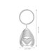 thumbnail image 3 of 2 llaveros metálicos con fichas para carrito de la compra, llaveros colgantes con forma de llavero., 3 of 6