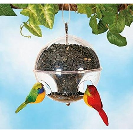 Clear Globe Bird Feeder Plastic By Miles Kimball Walmart Com