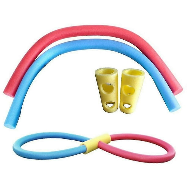Pool Noodles with Connectors 59 Inch Hollow Foam Swim Noodles for Kids and Adults, 2-Pack Water Floatation Toys