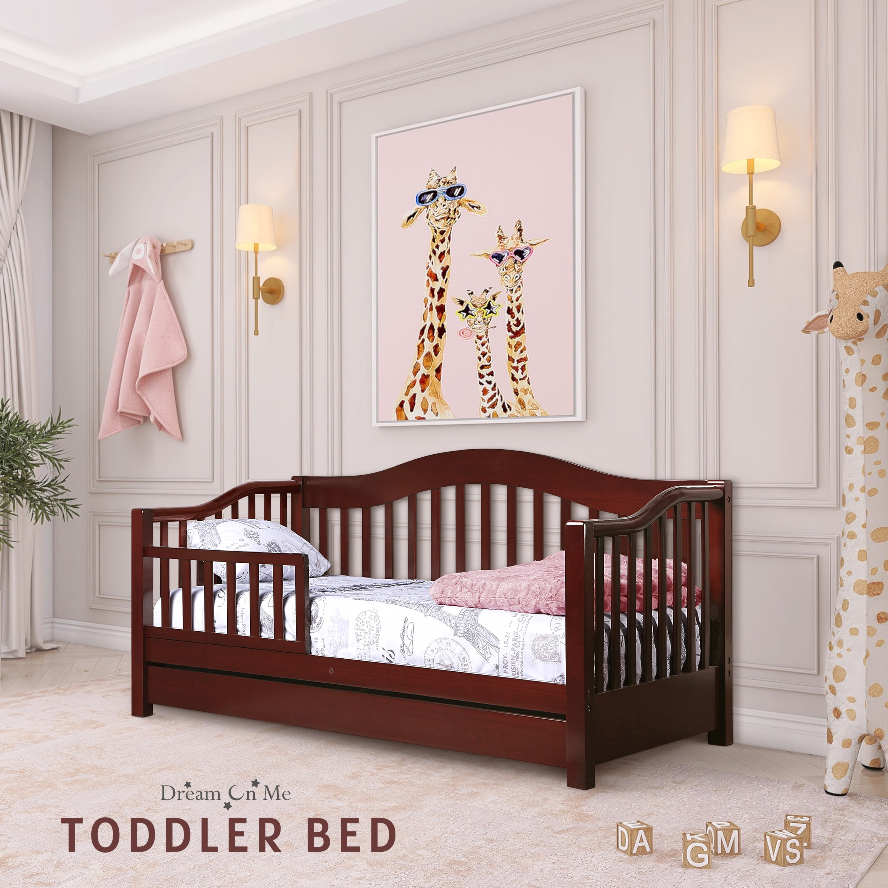 Dream on Me Toddler Day Bed with Storage Black Walmart