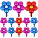 thumbnail image 1 of 16 globos florales de aluminio con hermosas flores para fiestas temáticas., 1 of 6