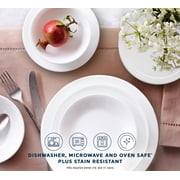 Corelle Winter Frost White 12-Piece Glass Dinnerware Set (Service for 4)