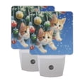 thumbnail image 7 of Cute Cats Hang on Christmas Tree LED Night Light Sensor Lamp Plug-in Adjustable Brightness 2 Pack, 7 of 7