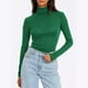 thumbnail image 2 of RKSTN Women's Turtleneck Long Sleeve Shirts Oversized Mock Neck Slim Thermal Tight Underwear T Shirt Tops Womens Casusal Solid Plus Size Base Layer Loose Comfy Shirt Undershirt Fall Spring Clothes, 2 of 8