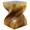 thumbnail image 2 of Strata Furniture 20x16" Traditional Wood Big Twist End Table in Oak, 2 of 7