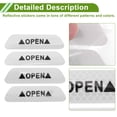 thumbnail image 5 of Unique Bargains Reflective Bumper Decal Fluorescent Silver Tone Trapezoid Diamond Grid Pattern Reflective Car Sticker Personalized Decoration for Vehicle Body or Door or Window / Dashboard, 5 of 7