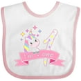 thumbnail image 3 of Inktastic I'm One Cute Unicorn 1st Birthday Boys or Girls Baby Bib, 3 of 4
