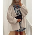 thumbnail image 6 of PRETTYGARDEN Womens Oversized Cardigan Sweaters Fall Long Lantern Sleeve Knit Open Front Lightweight Sweater, 6 of 10