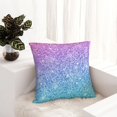 thumbnail image 6 of Pofeuu Multicolor Glitter Print Double-sided plush pillowcase Square Throw Pillow Covers Pillows Cover for Living Room Bedroom Sofa Couch Cushion Cover（No pillow core）-20"x20", 6 of 7