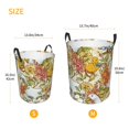 thumbnail image 3 of Balery Ducks and Flowers Cesta de ropa redonda con asas, impermeable, independiente, para ropa, juguetes, dormitorio y familia-Small, 3 of 6