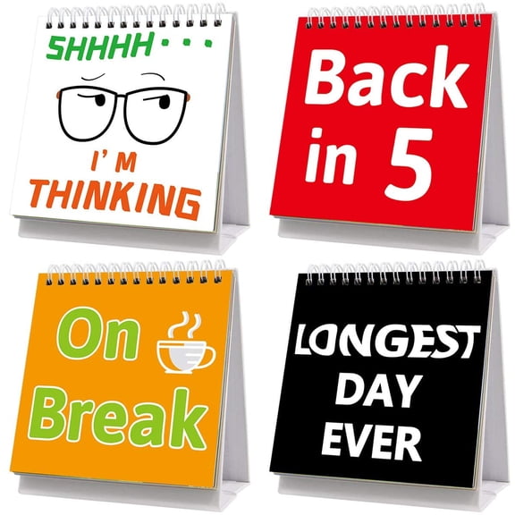 Funny Desk Signs 30 Different Fun and Flip-Over Messages for Office Desk Accessories