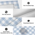 thumbnail image 5 of Light Blue Plaid Outdoor Rug 5x8 Ft, Non Slip Washable Area Rug, Modern Minimalist Country Patio Rugs Carpet Runner, Large Floor Mat for Indoor/Outdoor Deck Porch Camping, 5 of 8