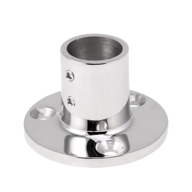 Almencla Bateau Main Rail/Stanchion Base Ronde Quincaillerie pour 1''/25mm Tube 90 Degrés Marine