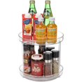 thumbnail image 1 of CPDD 9 Inch Lazy Susan Cabinet Organizer, Plastic Lazy Susan Turntable for Pantry, Countertop, Table, Fridge, Clear Lazy Susan Spice Rack Organizer, 2-Pack, 1 of 7