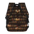 thumbnail image 4 of Disketp Bookshelves Mochila Estampada para Hombre y Mujer – Mochila Ligera Clásica con Múltiples Bolsillos para Universidad, Trabajo y Viajes-One Size, 4 of 5