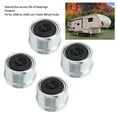 thumbnail image 3 of 1.98in Trailer Bearing Dust , Trailer Oil Hub Covers Stable Performance 4pcs Durable With Rubber Plugs For 2000 To 3500 Lbs Trailer Wheel Hubs, 3 of 8