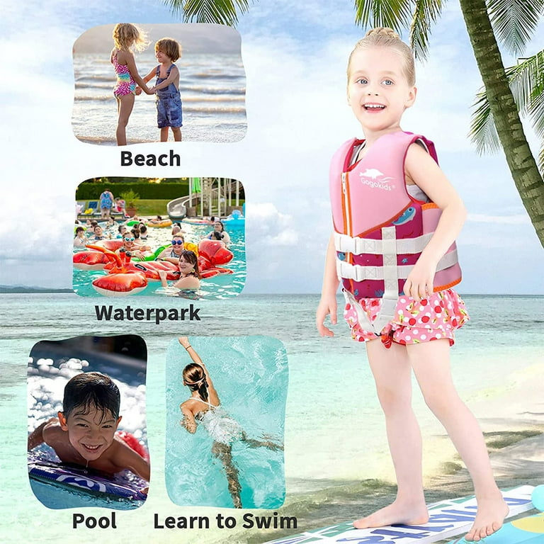 Gogokids Kids Swim Vest Life Jacket Boys Girls Float Suit, 52 OFF