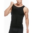 thumbnail image 5 of MISS MOLY 2 Styles Men's Tummy Compression Bodyshaper Body Shaper Slimming Waist Trainer Tank Top Vest T-Shirt, 5 of 5