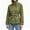 Army green, variant on Women's Cropped Trench Coat Stand Collar Double Breasted Belted Short Jacket with Shoulder Epaulets