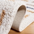 thumbnail image 5 of SAFAVIEH Calico Aylmer Geometric Polyester Shag Area Rug, Ivory/Gold, 4' x 6', 5 of 10