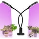 thumbnail image 1 of Lámpara de crecimiento de plantas, lámpara de jardinería de espectro completo de 30 W y 360°, con 3 modos de brillo y temporizador, muy adecuada para uso en interiores y jardines (doble cabezal)., 1 of 5