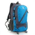 thumbnail image 1 of Climbing Backpack Large Capacity Waterproof Nylon Packback for Hiking Camping Cycling Blue, 1 of 5