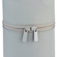 thumbnail image 3 of Nylon Cosmetic Bag Large Capacity Barrel Shaped for Holiday Gifts (Grey), 3 of 7