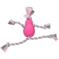 thumbnail image 6 of 3 Pink Small Dog Puppy Fleecy Rope Play Toy Bundle Great For Teeth & Gums, 6 of 8