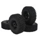 thumbnail image 1 of 4 Uds. Ruedas de coche RC a escala 1/10, neumáticos de cubo de rueda de hierro, neumáticos de goma de 1,9 pulgadas para accesorios de actualización de coche de Control remoto 1/10, 1 of 8