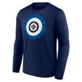 thumbnail image 2 of Men's Navy Winnipeg Jets Proclamation Long Sleeve T-Shirt, 2 of 3