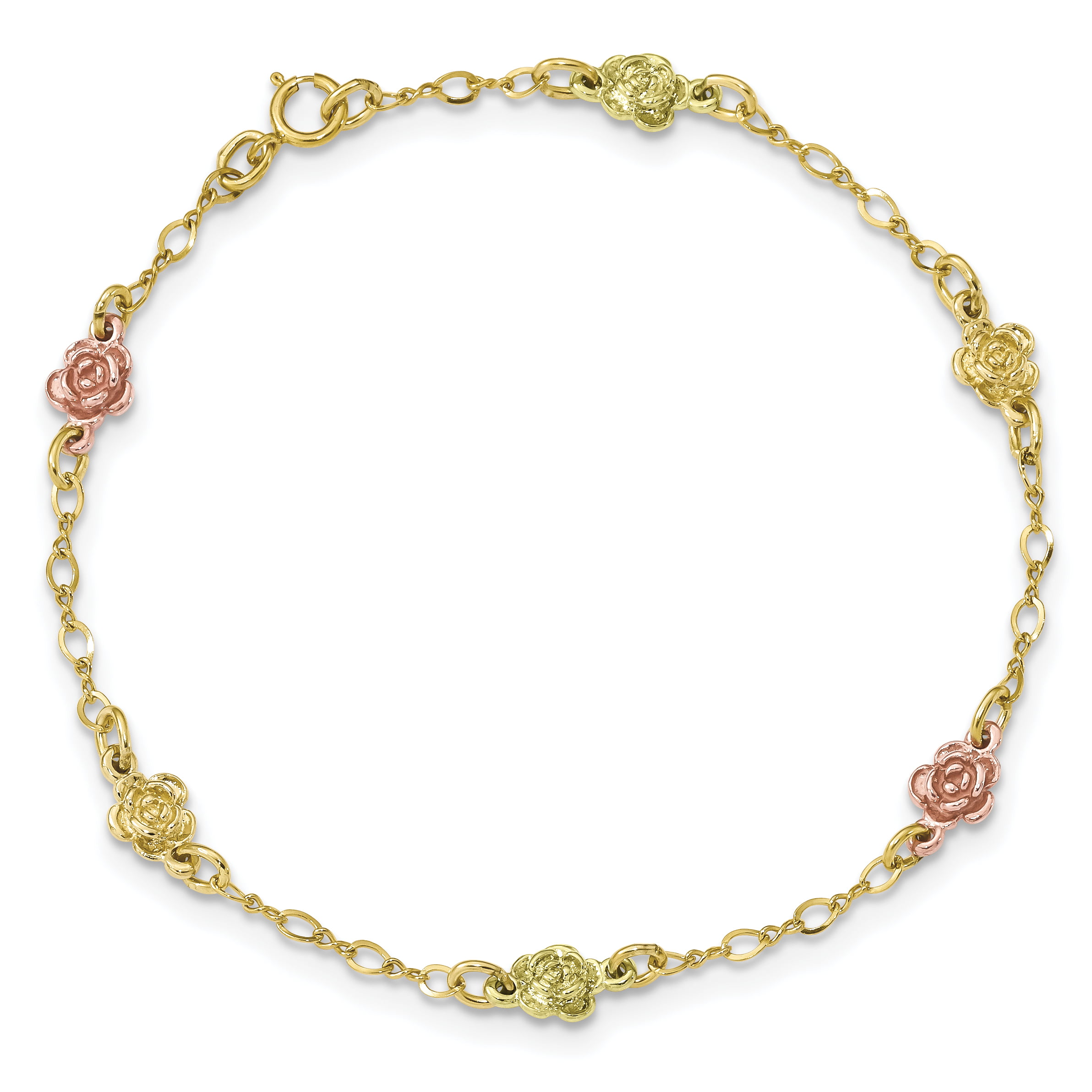 A New Day Demi Fine Collection 14K Flash Gold Bracelet with Rose Quartz  Peace | eBay