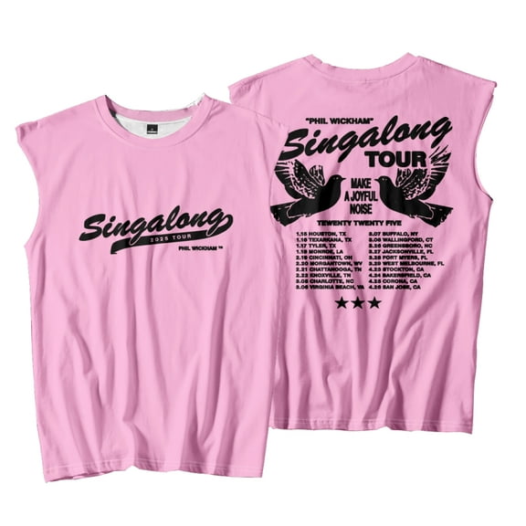 Phil Wickham Singalong Tour 2025 Tank Top Women Men Crewneck Vest Casual Sleeveless Tee