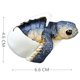 thumbnail image 2 of Imán para nevera de resina pintado a mano en 3D con forma de tortuga de playa para incubar tortugas, 2 of 2