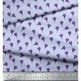 thumbnail image 2 of Soimoi Blue polyester Crepe Fabric Freesia Floral Print Fabric by the Yard 52 Inch Wide, 2 of 5