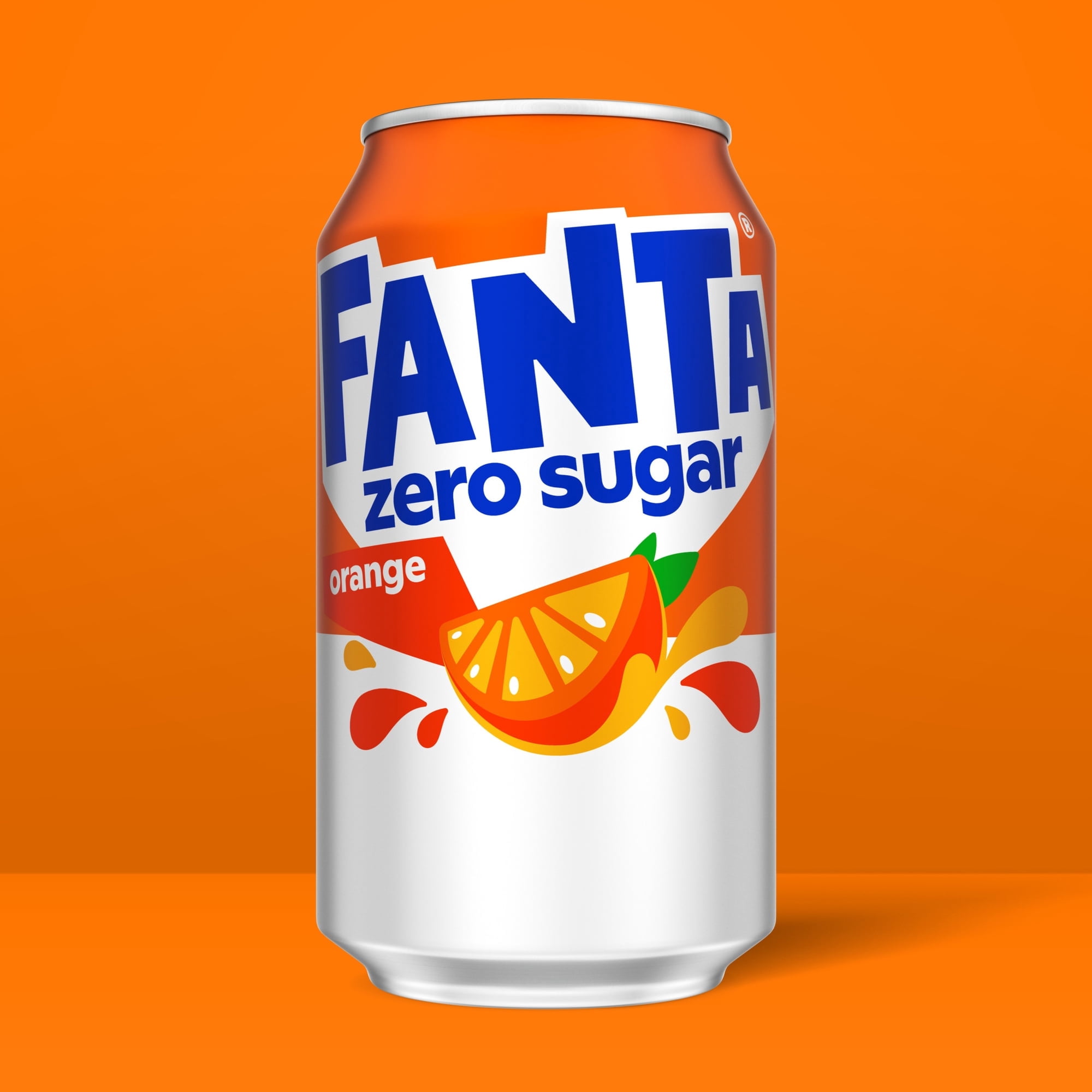 Fanta Zero Sugar Orange Soda Pop Fridge Pack Cans, 12 fl oz, 12 pack