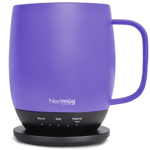 Nextmug - Temperature-Controlled, Self-Heating Coffee Mug (Violet - 14 oz.)