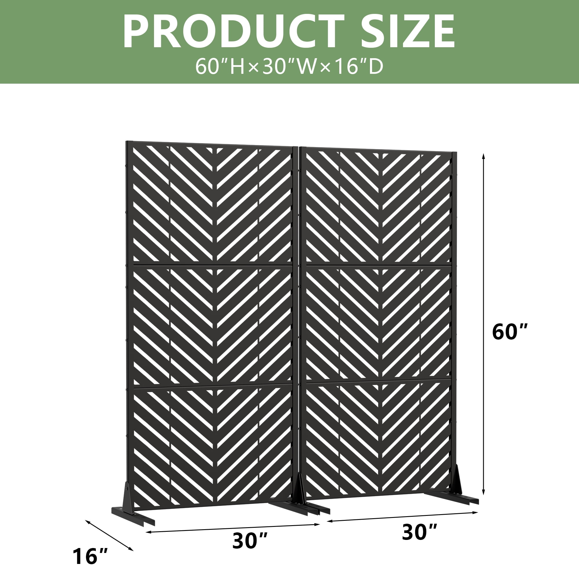 Privacy Metal Screen Fence Panel