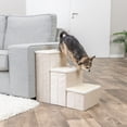 thumbnail image 4 of TRIXIE 3-Step Foldable Velour Pet Stairs with Storage, Beige, 4 of 6