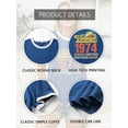 thumbnail image 5 of ManHanLi Women Vintage 1974 Limited Edition Shirt Crewneck Tee 50th Birthday Gifts Tops, 5 of 7