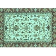 thumbnail image 1 of Ahgly Company Indoor Rectangle Abstract Light Blue Modern Area Rugs, 5' x 8', 1 of 4