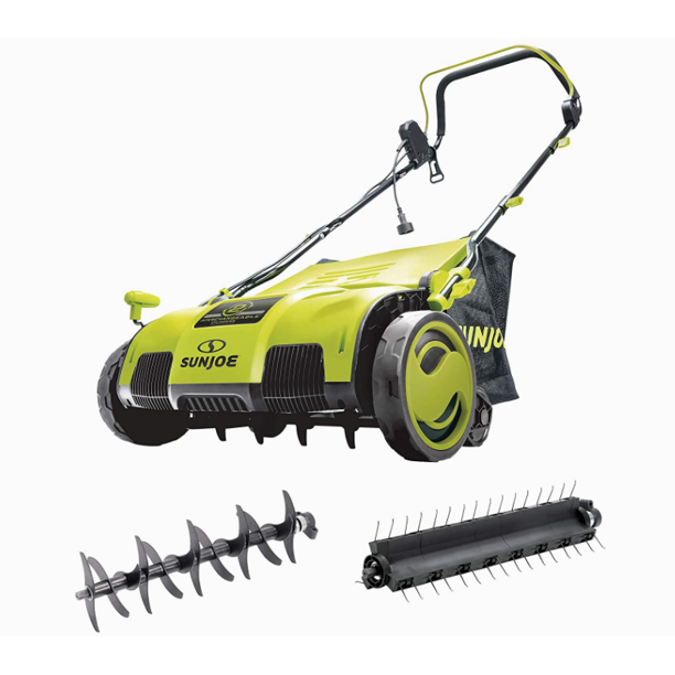 AJ805E 15Inch 13Amp Electric Dethatcher and Scarifier w/Removeable 13